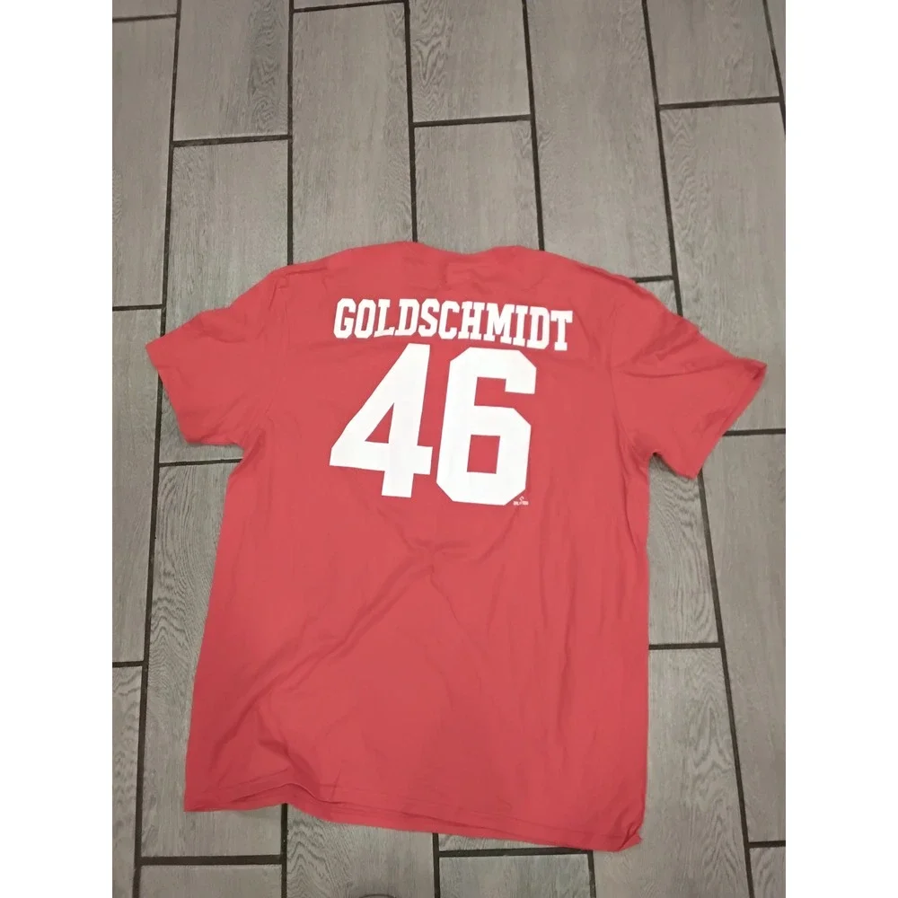 Fanatics St Louis‎ Cardinals Goldschmidt 46 Baseball Jersey T Shirt Coral XL